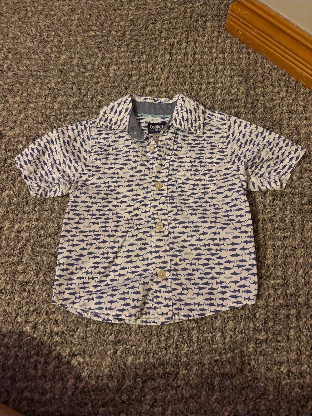 OshKosh B'gosh shark button down shirt